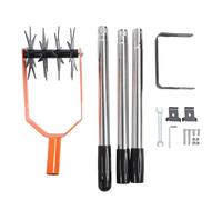 Stainless Steel Garden Cultivator | Adjustable Handle for Soil Loosening/Plant Removal | 4 - Star Cutter & Manganese Steel | Simple Assembly (3 Sections)