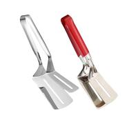 Stainless Steel Grill Clamp, Heavy-Duty Metal Shovel Spatula for BBQ, Steak, Fish, Bread, Hamburger, Pizza, Pancakes, Pies, Outdoor and Home Cooking