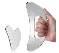 Stainless Steel Gua Sha Set for Lymphatic Drainage, Cellulite Reduction, Muscle Recovery & Skin Care