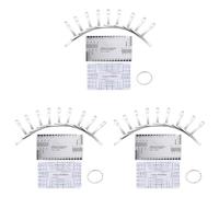 Stainless Steel Guitar Radius Gauge 9pcs with Action Ruler | Stainless Guitar Radius Gauge Set with 9 Sizes and Action Ruler for Setup Fender Style Curves and String Height