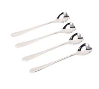 Stainless Steel Heart Shaped Coffee Spoon Ergonomic Comfort Handle Durable Glossy Dishwasher Safe Stirring Spoon for Tea Dessert Sugar Cream Cafe Home