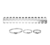Stainless Steel Heat Exhaust Protector, Universal Heat Cover for Car Motorbike Lightweight Automotive Heat Material and Exhaust Heat Guard Accessory (E(Silver))