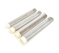 Stainless Steel Hose Barb Filter 1/2"~2.5" 304 Stainless Steel Extended Filter Garden Irrigation Water Pump Hose Aquarium Cleaning Mesh Metal(1.2 Inch Male)