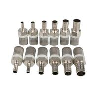Stainless Steel Hose Barb Filter 10 PCS 8~20mm Hose Stainless Steel Mesh Strainer Washing Aquarium Fish Tank Water Pump Filtering(One Filter)