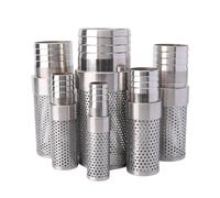 Stainless Steel Hose Barb Filter 20~63mm Hose Filter Stainless Steel Garden Drip Irrigation Pump Protection Water Cleaning(20mm)
