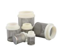 Stainless Steel Hose Barb Filter 4 PCS 1/2" 3/4" 1" 1.2" .5" Stainless Steel Filter Screen Garden Hose Aquarium Water Tank Pump Protect Strainer(32mm)