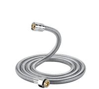 Stainless Steel Hose Extension Tube Bathroom Shower Tube Extension Water Pipe Draw Bathroom Accessories (Silver)