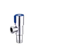 Stainless Steel Hot And Cold Angle Valve, Large Flow Triangle Water Stop Switch 3/4"(201 C)