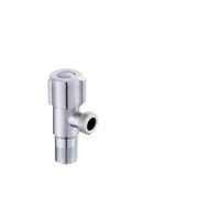 Stainless Steel Hot And Cold Angle Valve, Large Flow Triangle Water Stop Switch 3/4"(K)