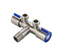 Stainless Steel Hot And Cold Angle Valve, Large Flow Triangle Water Stop Switch 3/4"(Q)