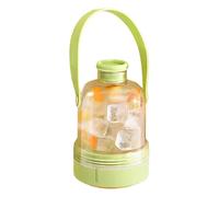 Stainless Steel Ice Bottle - Portable Cold Drink Container for Everyday Use | Thermal Flask with Sweat Proof Exterior, Keeps Water Juice Smoothies Chilled for Hours Keeps Drinks Cold 5.91x3.7 in