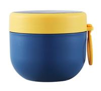 Stainless Steel Insulated Lunch Box 600ml Food Container Leak-Proof Soup Mug Spoon Silicone Handle Kids Adults Travel Picnic School Hot Meals Portable Easy Clean 11.8×11.8×9.2cm