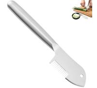 Stainless Steel Julienne Peeler & Vegetable Slicer - Multi-Purpose Kitchen Tool with Precision Blade, Comfort Grip Handle for Carrots, Cucumbers, Potatoes, Fruits