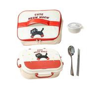 Stainless Steel Kids Lunch Box - Leakproof Microwave Safe Containers | Portable Food Storage Box With Cutlery And Carry Bag | For Outings Daycare Preschool Camping School | 304 Steel 4 Compartments Wi