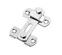 Stainless Steel Latch - Sliding Gate Lock for Garden | Brushed Metal Fastener with Countersunk Holes & Manual Slide Bolt for Fencing, Cabinets, Closets and Enclosures Exterior Security