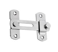 Stainless Steel Latch - Sliding Gate Lock for Protection | Brushed Metal Finish with Concealed Screw Holes & Antifriction Bolt for Gardens, Courtyards, Fences and External Entry Points