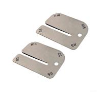 Stainless Steel Leather Punch Guide 55x40mm Radius Template