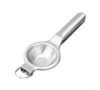 Stainless Steel Lemon Juicer Manual Press 22cm | 22x8cm size, hanging loop storage, saves counter space, pour ideal for small kitchens, sturdy build
