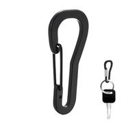 Stainless Steel Locking Carabiner Clip - Portable Screw Lock Hook Keychain Holder | Small Heavy Duty Link Clip for Backpack Belt Fishing Camping Hiking Outdoor Gear Keys Pendant