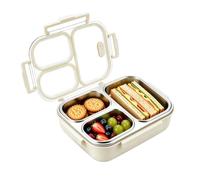 Stainless Steel Lunch Box - 23.5x17.5x7cm Double-Layer | Reusable School Lunch Box For Kids Boys Girls Men | Women School Office Work Camping Travel Picnic Beach