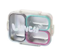 Stainless Steel Lunch Box | 3-Compartment Leak-Proof With Lid | Stainless S | Food Container Stainless Steel Bowl for Vegetables Meat Soup Snacks Sandwiches School Camping Commuting Lunch Container 3-Com