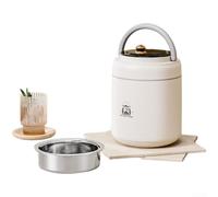 Stainless Steel Lunch Box 304 Microwave Safe(White)