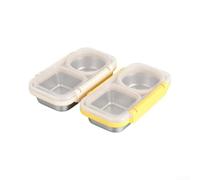 Stainless Steel Lunch Box 400ml 2-Compartment Leakproof(A)