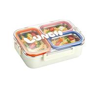 Stainless Steel Lunch Box - Food Container 3 Compartment, Leak Proof Food Storage Box with Secure Lid for Adults School Camping Travel Commuting Picnic Fresh Meals Fruits Meat Snacks 2.72 Inches