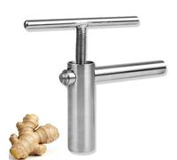 Stainless Steel Manual Ginger Juicer, Hand-Crank Juicer, Ginger Grinder, Labor-Saving Lever & Removable Design, High Juice Yield, for Fruits and Vegetables