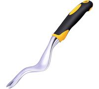 Stainless Steel Manual Weeder with Ergonomic Handle Soft Non-Slip Rubber Handle for Planting Transplanting,Weeding,Moving and Soil Smoothing