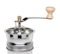 Stainless Steel Mason Jar Coffee Grinder, Manual Coffee Grinders, Portable Coffee Bean Grinder, Handheld Manual Coffees Mill Grinder with Handle for Wide Mouth Mason Jars