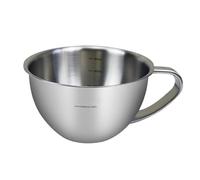 Stainless Steel Measuring Cup - 600ml Measuring Pitcher | Coffee Milk Frothing Cup | Metal Kitchen Cups, Precise Scale | Single Layer Cooking Cups for Baking Mixing Cooking Drinks