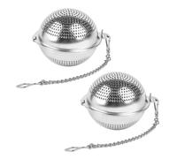 Stainless Steel Mesh Tea Ball Strainer - 2-Pack Mini Infusers