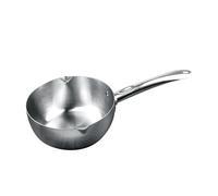 Stainless Steel Milk Warmer Pan | Non Stick Butter & Sauce Warmer | Multi - Purpose Kitchen Pot for Milk/Soup/Porridge | Easy to Maintain & Sturdy Design (18cm / 7.1in)