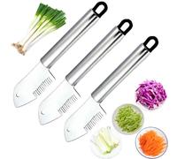 Stainless Steel Multi-purpose Julienne Peeler,Vegetable Julienne Slicer Handheld,Precision Juliennes Blade,Quick Easy Kitchen Shredder Tool,Comfortable Handle & Hanging Hole for Carrot,Cucumber (3pcs)