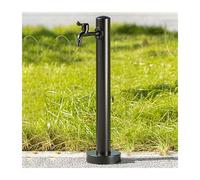 Stainless Steel Outdoor Water Column 60cm Vertical Garden Water Feature Ideal for Lawns Patios and Backyards Cylindrical Design for Enhanced Aesthetics.