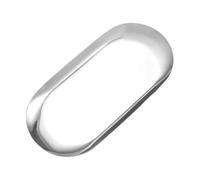 Stainless Steel Oval Trays For Jewelry Display Nails Art Tools Home Decors Storage Organized For Necklace Rings Display Multi Purpose Bathroom Countertop Tray