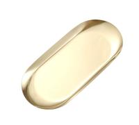 Stainless Steel Oval Trays For Jewelry Display Nails Art Tools Home Decors Storage Organized For Necklace Rings Display Multi Purpose Bathroom Countertop Tray