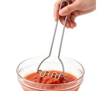Stainless Steel Potato Masher - Kitchen Hand Tool for Avocados | Rustproof Stainless Steel Construction (5.91x2.24x1.18 in), Dishwasher Safe Manual Ricer for Potatoes & Veggies