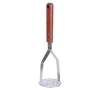 Stainless Steel Potato Masher - SUS304 High - Performance Masher & Crusher for Potatoes/Fruits/Infant Food - Ergonomic Rosewood Handle, Oxidation Protected Kitchen Utensil