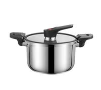 Stainless Steel Pressure Cooker - Fast Cooking Pot with Secure Lid, Durable Home Cookware for Stewing, High Heat Retention with Easy Grip Handle | Kitchen Gadget for Food Lovers and Everyday Meal