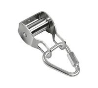 Stainless Steel Pulley - Heavy Duty Rope Block with Carabiner
