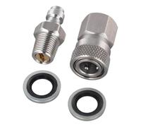 Stainless Steel Quick Release Connector Set with Male and Female 8mm 1/8 Inch NPT Thread for Secure Air Line