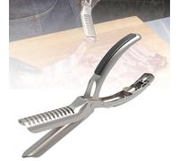 Stainless steel rib membrane remover with non-slip handle, made from durable stainless steel, easy to clean and dishwasher safe-designed to satisfy both home cooks and barbecue enthusiasts.