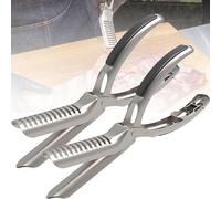 Stainless steel ribs to film artifact, non-slip handle, stainless steel material, easy to clean and can be put into the dishwasher to meet the needs of home cooks and barbecue masters