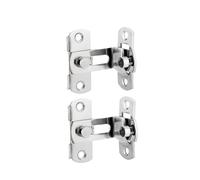Stainless Steel Right Angle Locking Latch Sliding Barn Door Lock Doors Windows Safety Security Home Anti-Theft Guard(2pcs)