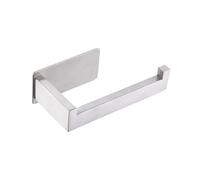 Stainless Steel Roll Paper Holder Nail Free Toilet Tissue Kitchen Towel Dispenser Bathroom Accessories(Silver)