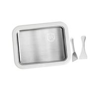 Stainless Steel Rolled Ice Cream Maker Cold Plate No Power,Blanc