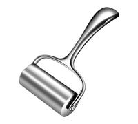 Stainless Steel Rolling Pin - Heavy Duty Non Stick Kitchen Utensil, Pizza Roller With Ergonomic Handle For Pastry, Smooth Marble-Like For Dough | Professional Baking Tool F́or Bread, Dumpling