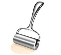 Stainless Steel Rolling Pin - Heavy Duty Non Stick Pizza Dough Roller With Ergonomic Handle, Baking Tool For Pastry Bread Dumpling Fondant Cake Making In Kitchen